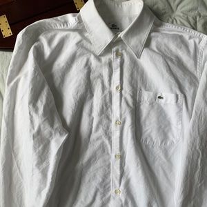 Size 44 Lacoste white button up